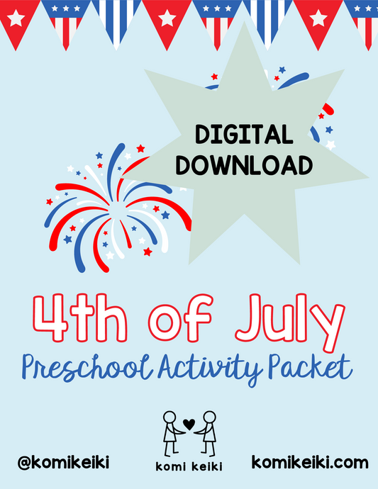 Printable Fourth of July Preschool Activity Packet