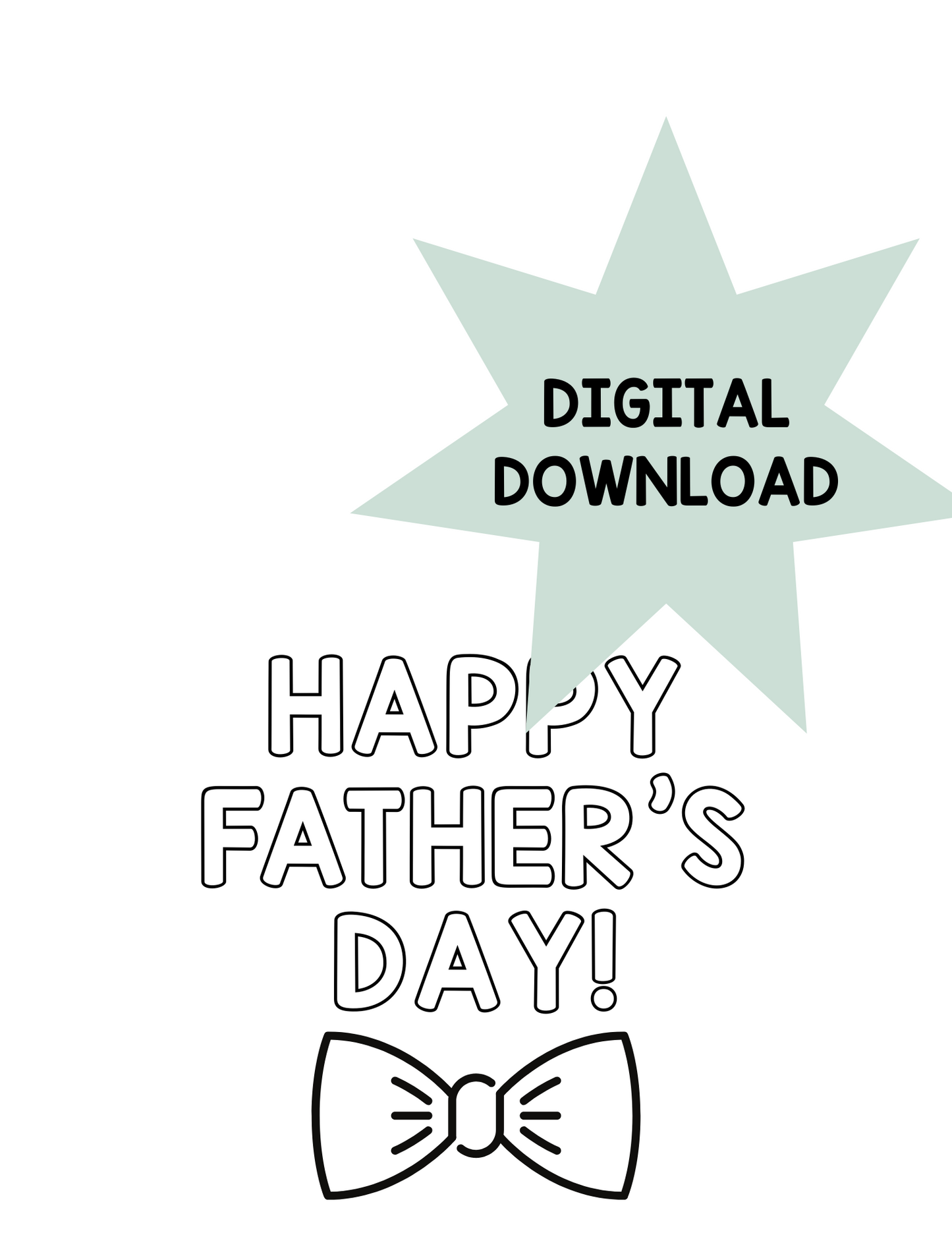 Printable Mustache Father's Day Cards