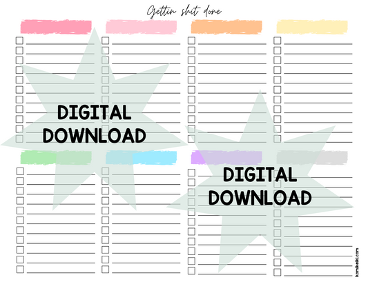 Printable To-Do List - Gettin sh*t done