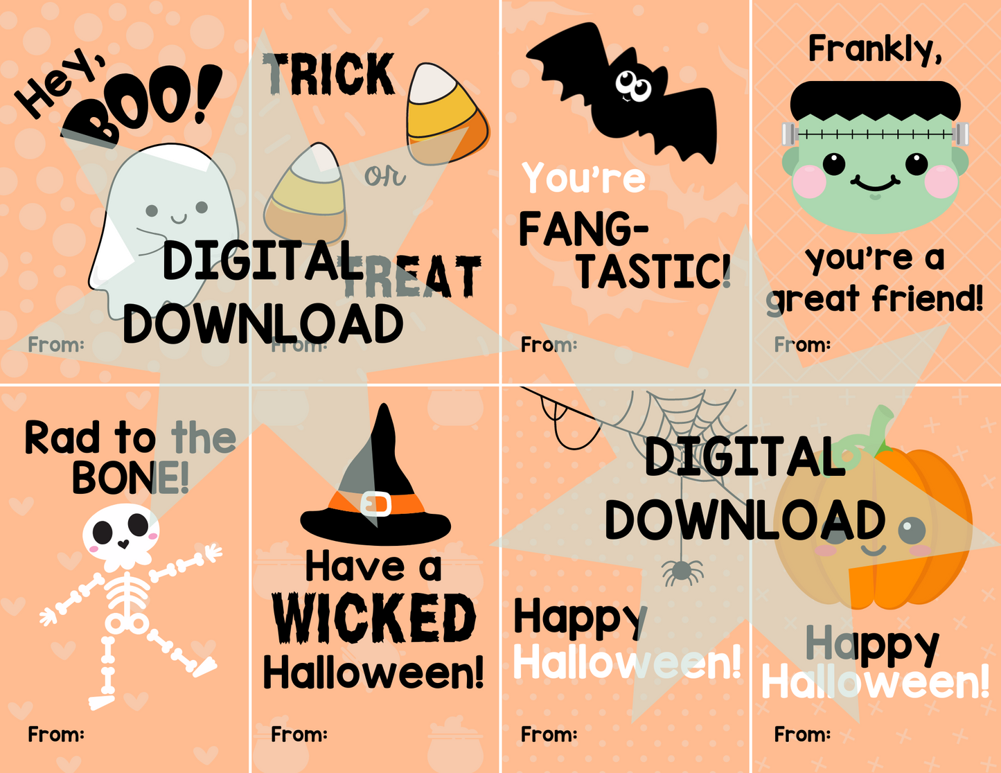 Printable Halloween Gift and Goodie Bag Tags