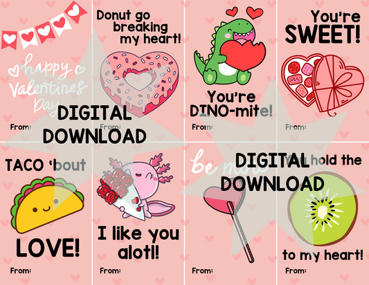 Printable Valentine's Goodie Bag Tags